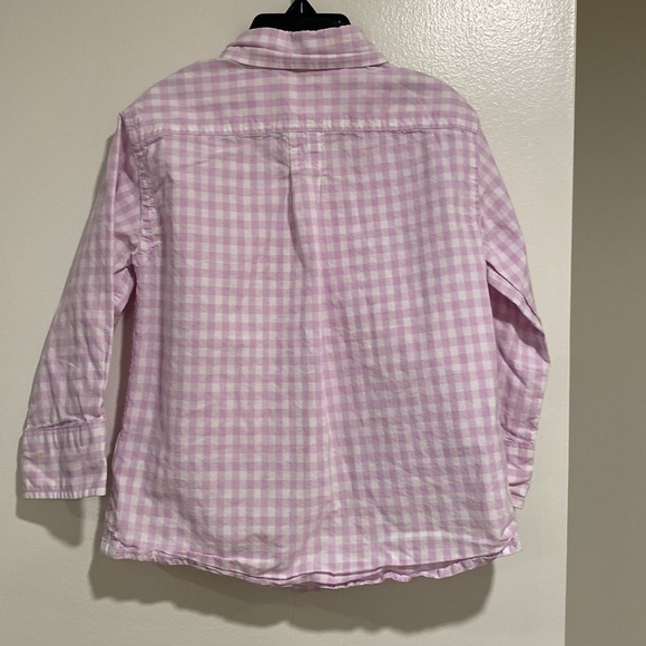 Crewcuts size 2 boys lavender and white gingham Buttondown - Picture 4 of 7